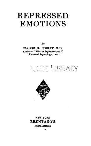 Cover of Repressed emotions