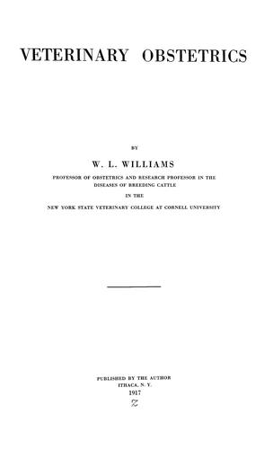 Cover of Veterinary obstetrics