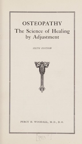 Cover of Osteopathy
