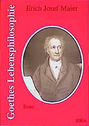 Cover of Goethes Lebensphilosophie