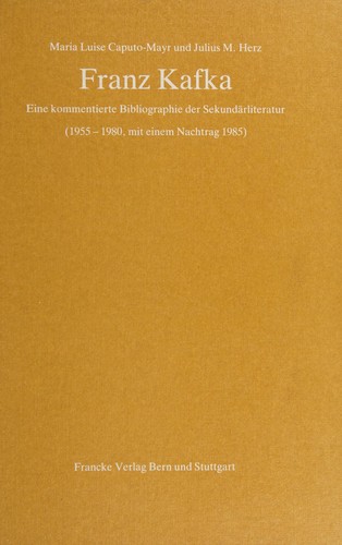 Cover of Franz Kafka