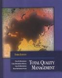 Cover of Total quality management