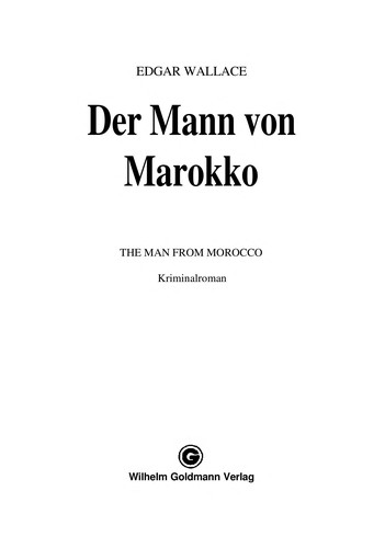 Cover of The man from Morocco