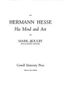 Cover of Hermann Hesse