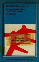Cover of Beneath the surface