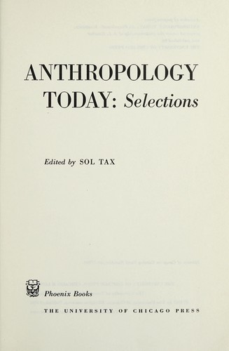 Cover of Anthropology Today