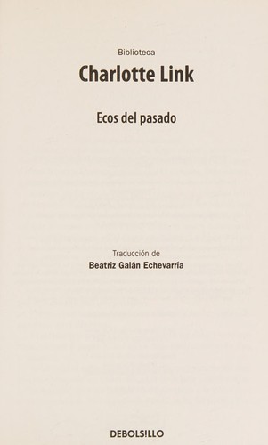 Cover of ECOS DEL PASADO