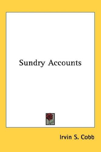 Cover of Sundry accounts