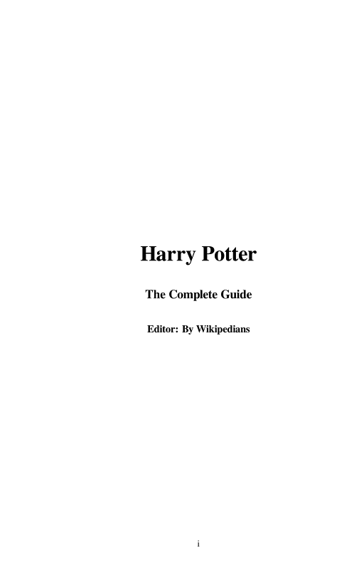 Cover of Harry Potter