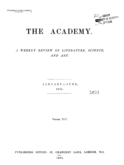 Cover of The Academy