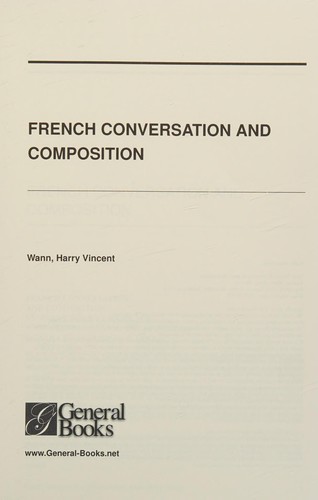 Cover of French Conversation and Composition