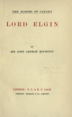 Cover of Lord Elgin