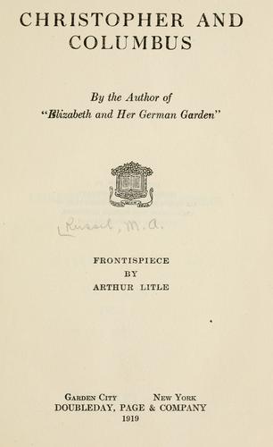Cover of Christopher and Columbus