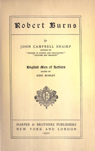 Cover of Robert Burns