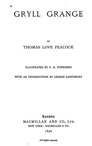 Cover of Gryll Grange