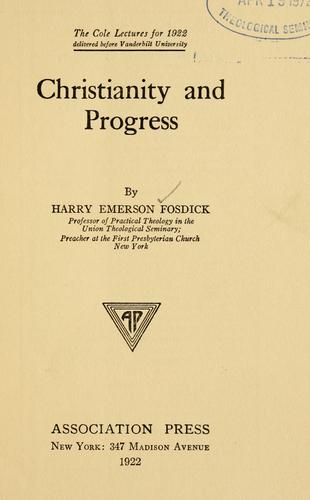 Cover of Christianity and Progress