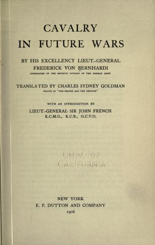 Cover of Cavalry in Future Wars