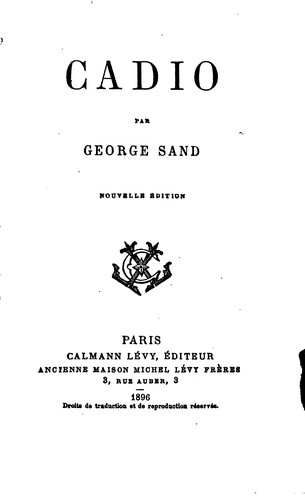 Cover of Cadio