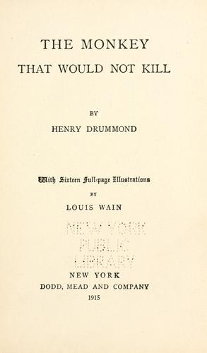 Cover of The monkey that would not kill