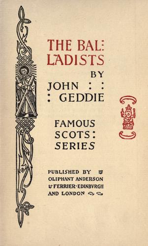 Cover of The Balladists