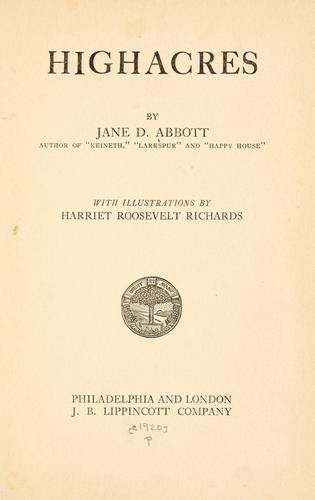 Cover of Highacres