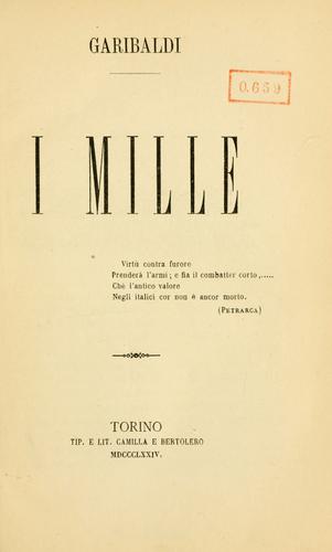 Cover of I Mille