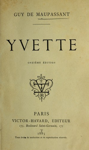 Cover of Yvette