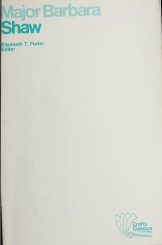 Cover of Major Barbara