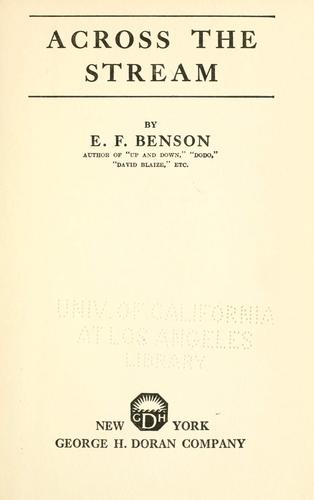 Cover of Across the Stream