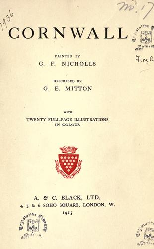 Cover of Cornwall