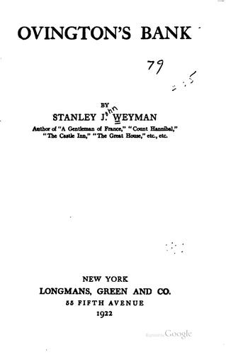 Cover of Ovington's Bank