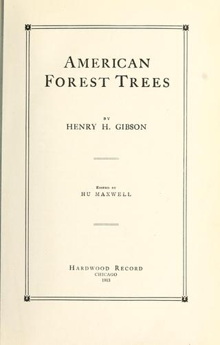 Cover of American Forest Trees