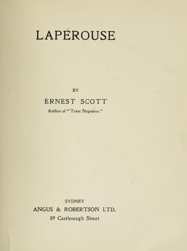Cover of Laperouse