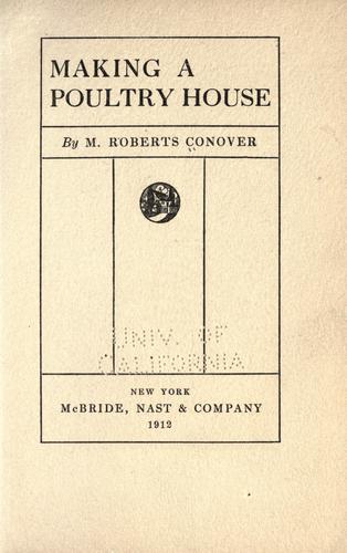 Cover of Making a Poultry House