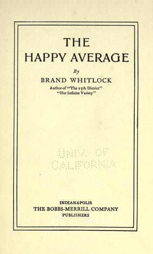 Cover of The Happy Average
