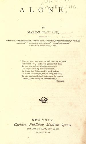 Cover of Alone