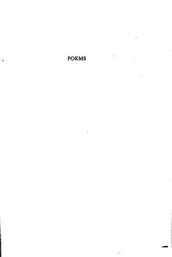 Cover of Poems