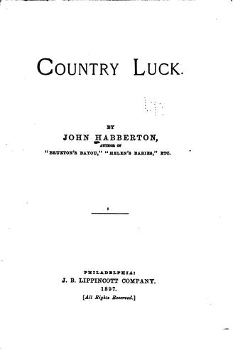 Cover of Country Luck