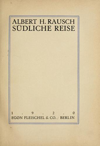 Cover of Südliche Reise