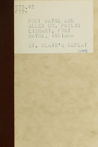 Cover of St. Clair's Defeat