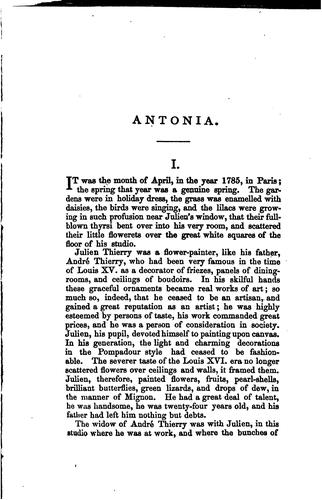 Cover of Antonia