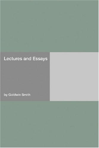 Cover of Lectures and Essays