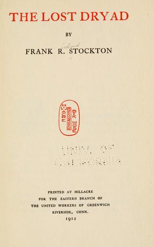 Cover of The Lost Dryad