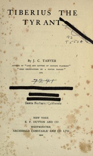 Cover of Tiberius the Tyrant