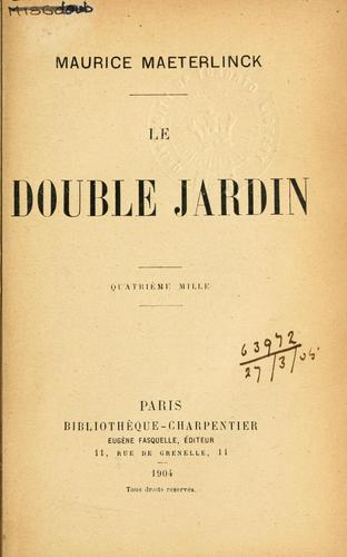 Cover of Le Double Jardin