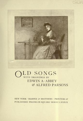 Cover of Old Songs