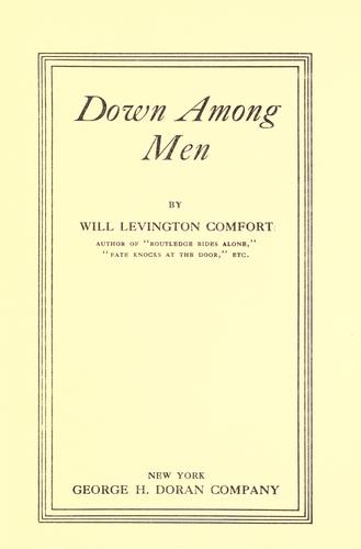 Cover of Down among men