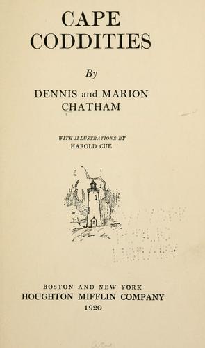 Cover of Cape Coddities