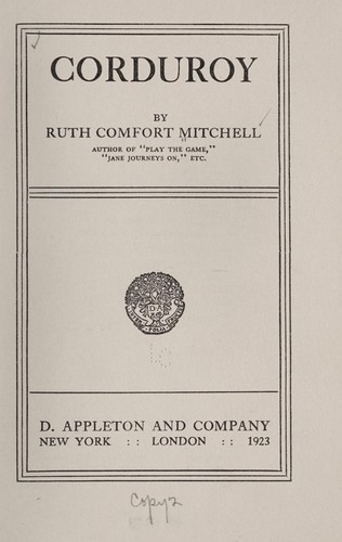 Cover of Corduroy