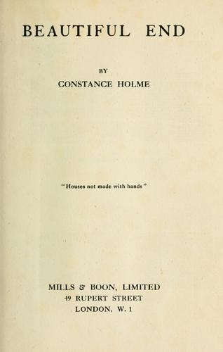 Cover of Beautiful end